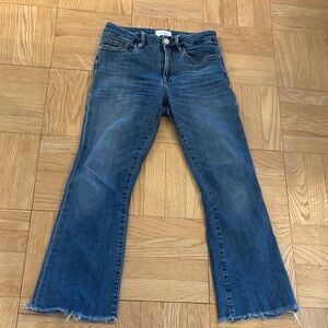 Frame Denim Flare Jeans in Classic Blue